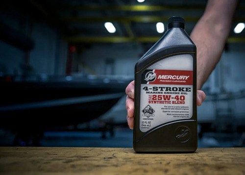 Aceite Mercury 4t 25w40 Sintético 1 Litro - 5