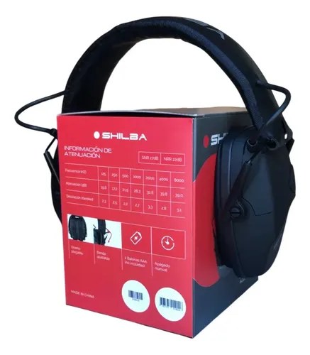 Protector Auditivo Shilba Sh-e27 Electronico 27db Negro - 12