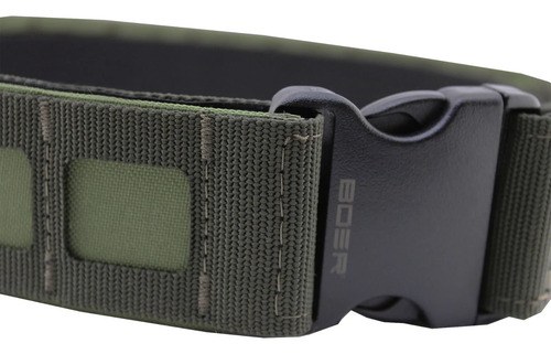 Cinto Cinturon Tactico Boer Molle Verde Laser Cut Orion Verde Oliva Lisa Xl (40 Cm) - 5