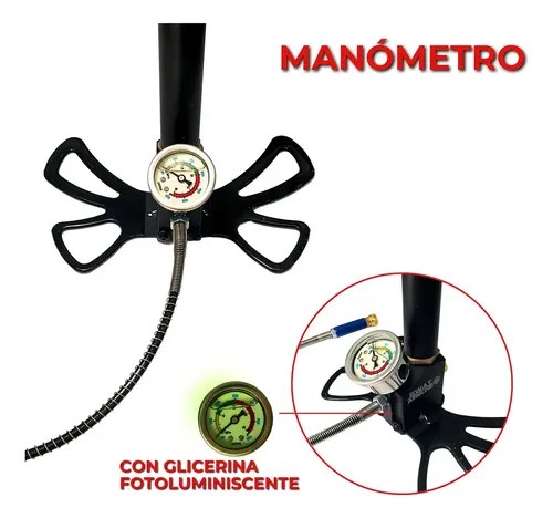 Inflador Pcp Manual Swat Airguns Sa-400 400 Bar 4 Etapas Con Manómetro Negro - 6