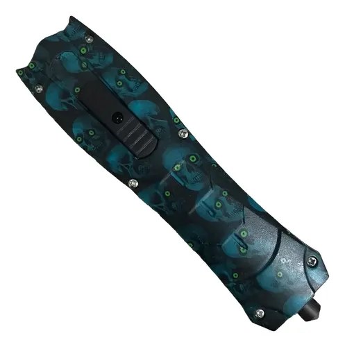 Navaja Automatica Frontal Otf Retráctil Rompe Vidrios Verde - 4