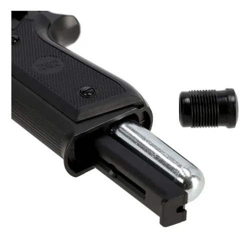 Pistola P92 4,5mm Polimero Corredera Fija Combo Laser Rbn Negro 4.5 Mm - 7