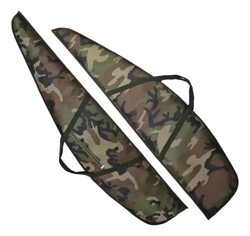 Funda Arma Larga Con Mira 110-125 Cm Acolchada Camuflada Zurdo/diestro Camuflado - 110 Cm - 5