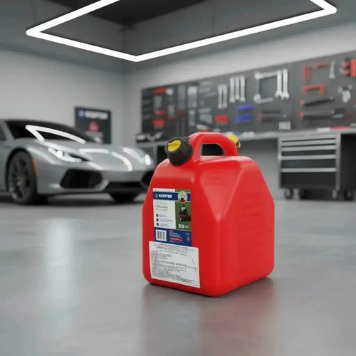 Bidon Para Combustible Scepter 20 Lt Pico Color Rojo - 4