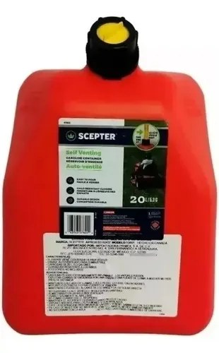Bidon Para Combustible Scepter 20 Lt Pico Color Rojo - 6