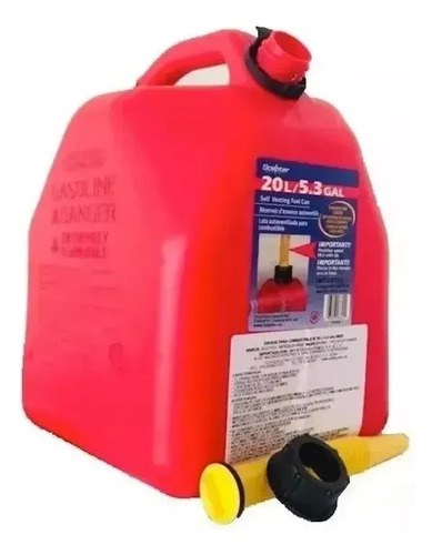 Bidon Para Combustible Scepter 20 Lt Pico Color Rojo - 8
