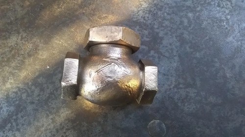 Antigua Válvula De Retención De Bronce A Clapeta 1 Pulgada - 7