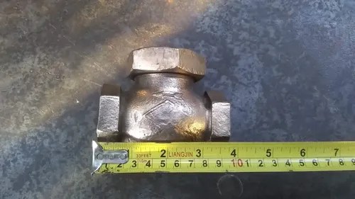 Antigua Válvula De Retención De Bronce A Clapeta 1 Pulgada - 8