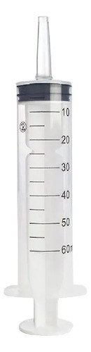 Jeringa 60ml Pico Cateter Con Tapa Sin Aguja X 5unidades 60 Ml - 2