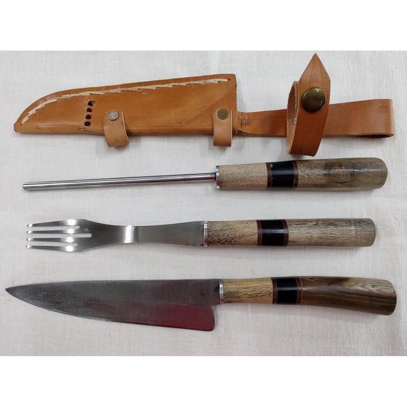 Juego Artesanal Triple Con Vaina Modelo 321
