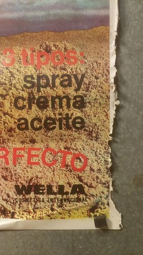 Antiguo Afiche Publicitario A Pleno Sol Wella Original - 6
