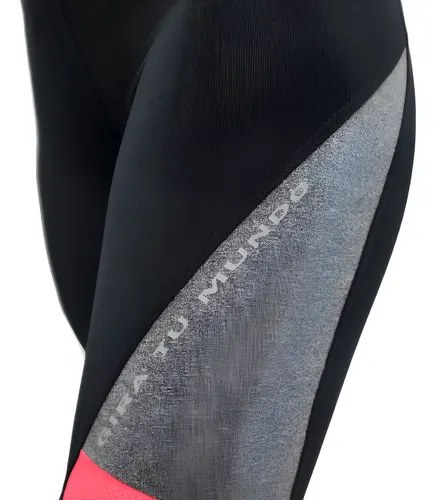 Calza Capri Pescadora Jp Sport Para Mujer Calce Ideal Negro Con Fucsia L - 4