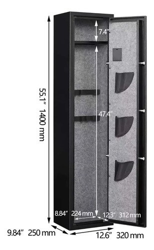 Armero Caja Fuerte Killer Gear Delta Omega Armas Larga Corta Negro - 3