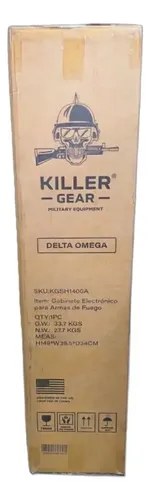 Armero Caja Fuerte Killer Gear Delta Omega Armas Larga Corta Negro - 10