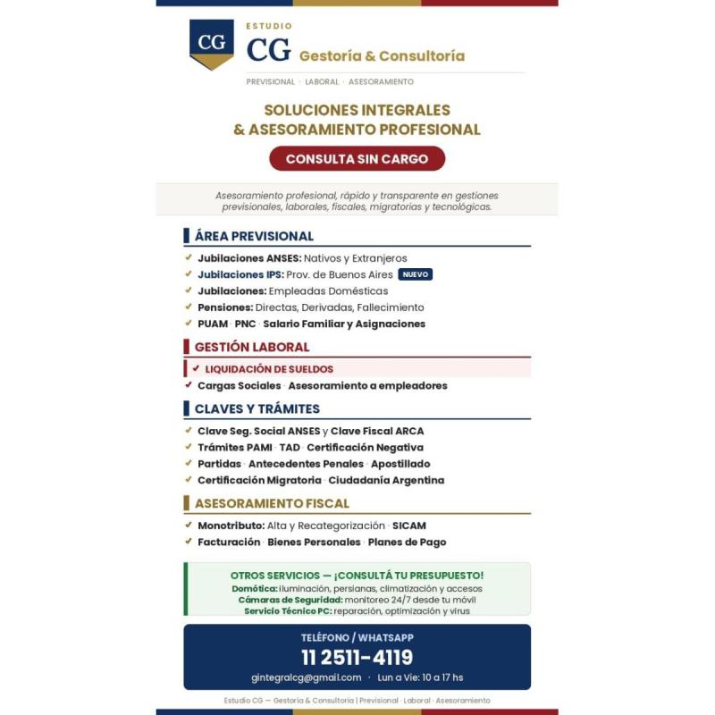 Otros servicios en caba y gran buenos aires