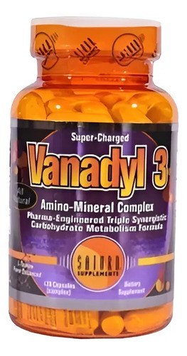 Vanadyl 3 Saturn Supp Vanadyl Sulfato 120 Caps Sin Sabor