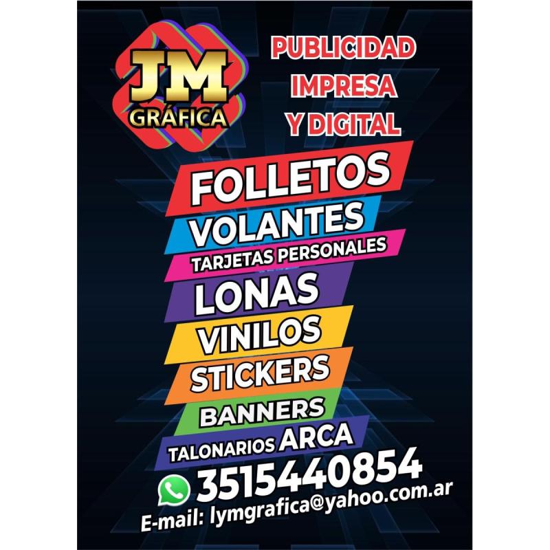 Jm gráfica - publicidad impresa y digital