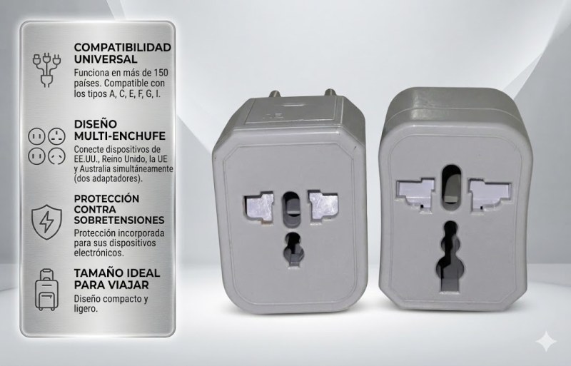 ADAPTADOR INTERNACIONAL UNIVERSAL * - 3