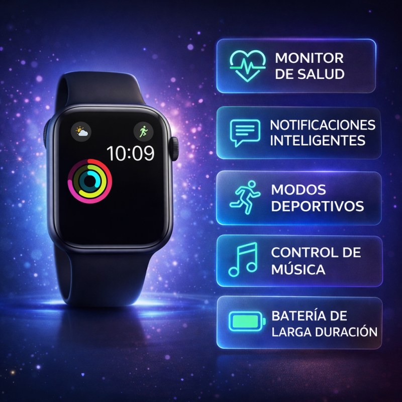 UNI-SmartWatch T500 (La perilla no tiene funcion, es decir rueda libre) - - 4