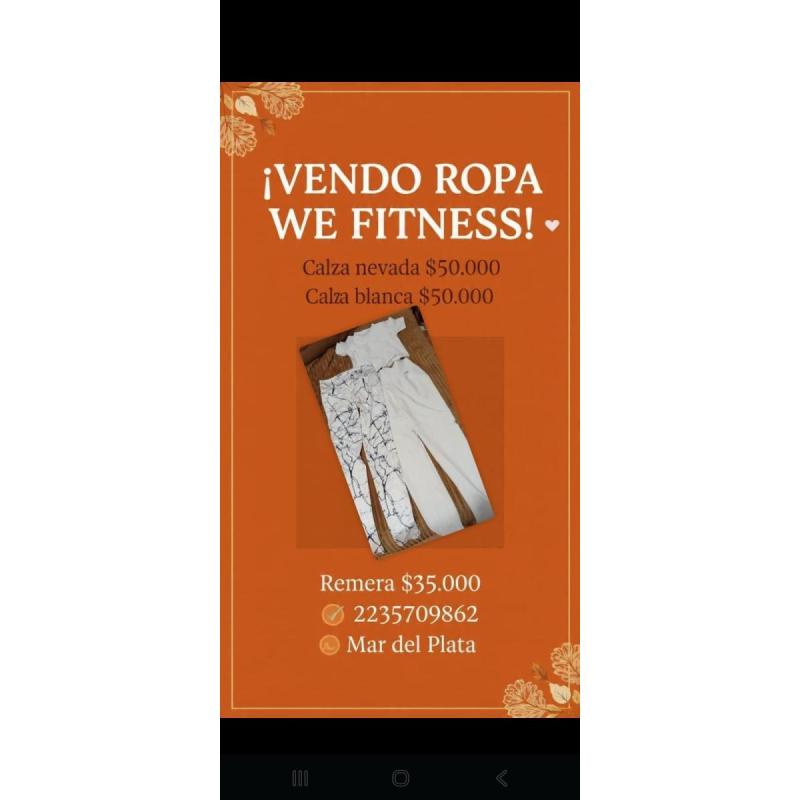 Dos calzas y remera wi fitness