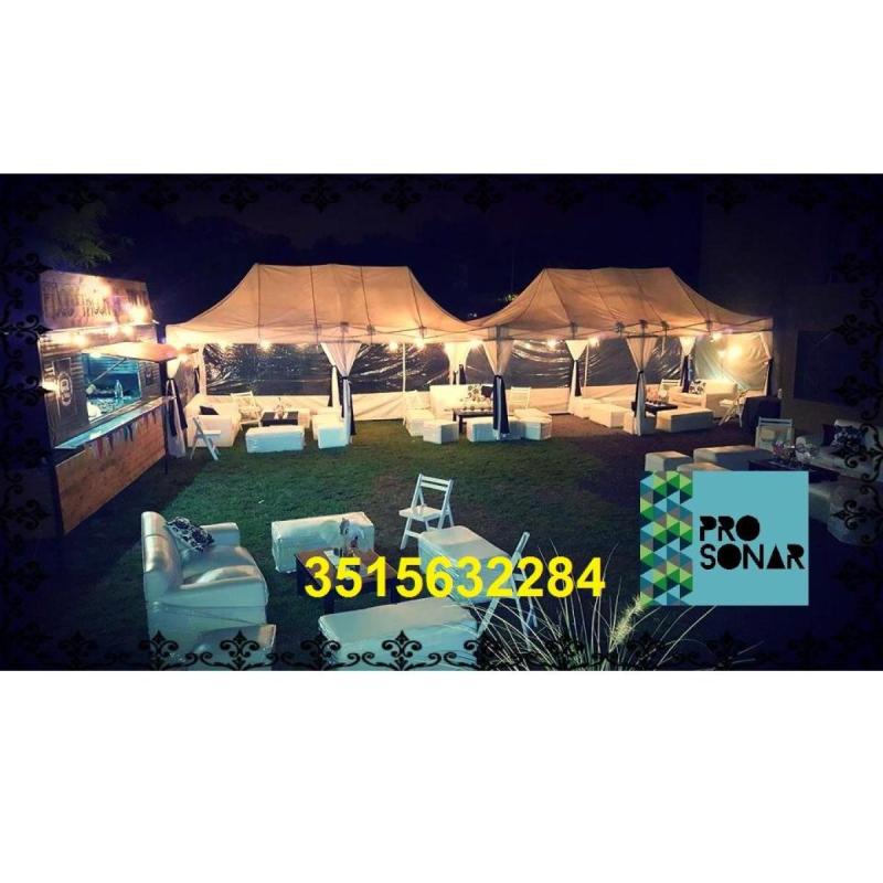 Alquiler de Carpas,Calefactores,Sonido,Gazebos,Guirnaldas,Proyector