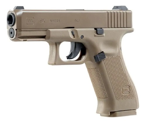 Pistola Aire Comprimido Glock 19x Co2 Blowback 18 Tiros Coyote 4.5 Mm - 2
