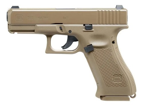 Pistola Aire Comprimido Glock 19x Co2 Blowback 18 Tiros Coyote 4.5 Mm - 4