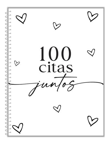 100 Citas Juntos Año 2025 Portada Blanco