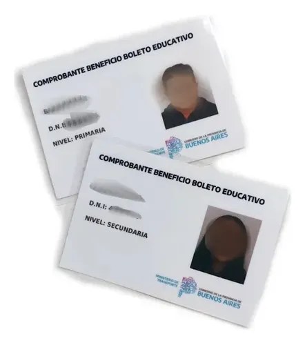 Boleto Estudiantil (impresión + Plastificado) Blanco