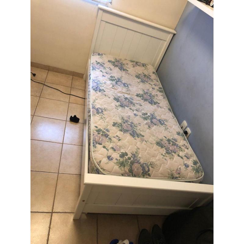 Cama De Madera c/ Carro Cama (Usada) - 3