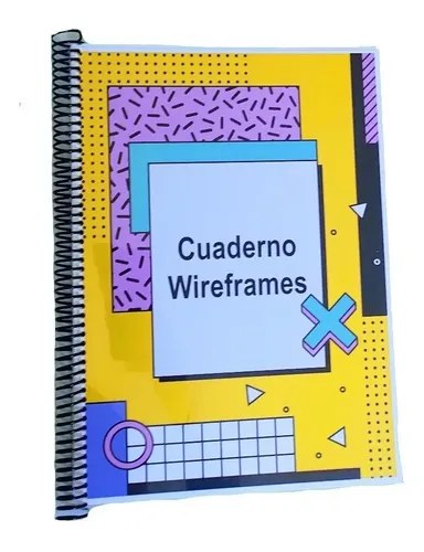 Cuaderno Bocetos Ux Ui Wireframes Multicolor