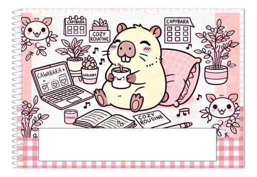 Cuaderno Capibara Para Colorear