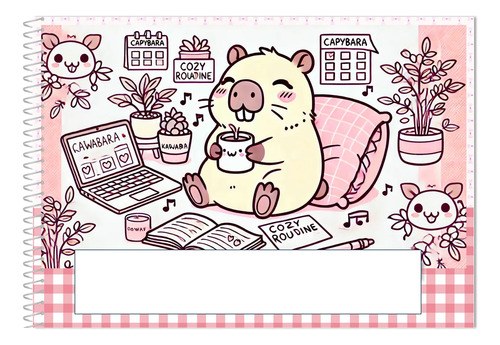 Cuaderno Capibara Para Colorear A5 (14 X 20cm)