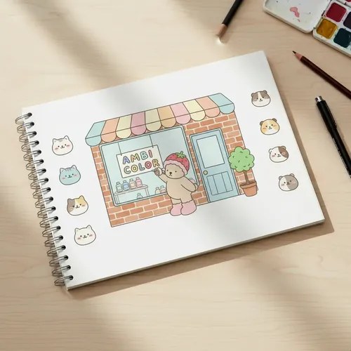 Cuaderno Espiral A5 Ambi Color 80 Hojas 14.75x21 Cm - 2