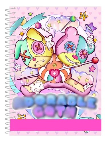 Cuaderno Para Colorear Adorable Goth