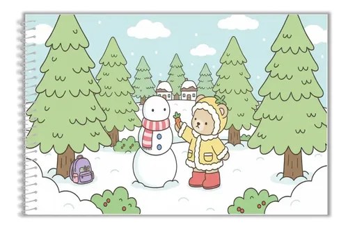 Cuaderno Para Colorear Ambi Color Otoño E Invierno Navidad Navidad
