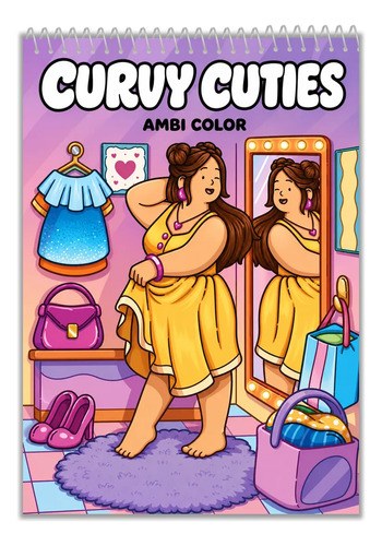 Cuaderno Para Colorear Curvy Cuties Cute & Curvy Curvy Cuties