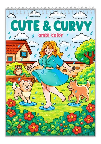 Cuaderno Para Colorear Curvy Cuties Cute & Curvy Cute And Curvy