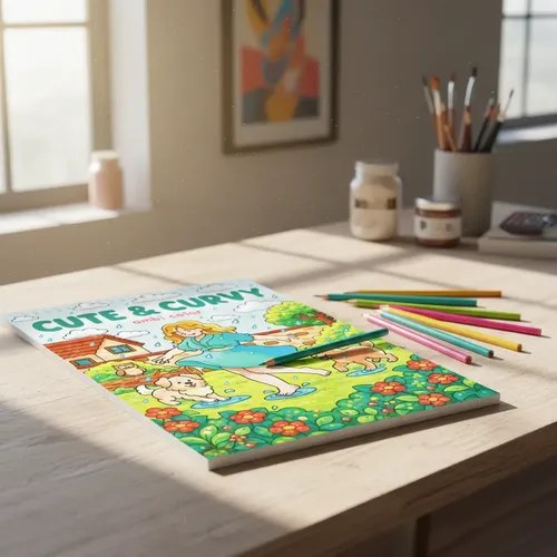 Cuaderno Para Colorear Curvy Cuties Cute & Curvy Cute And Curvy - 2