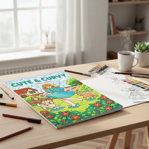 Cuaderno Para Colorear Curvy Cuties Cute & Curvy Cute And Curvy - 3
