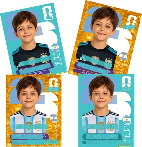 Figuritas Mundial Personalizada Con Foto X 4un Personalizada