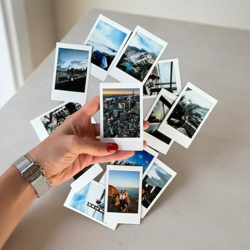 Impresión De Fotos Polaroid O Mini Polaroid Papel Foto Pack - 9