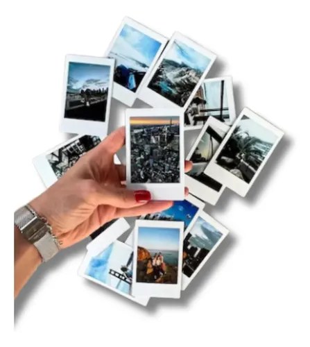 Impresión De Fotos Polaroid O Mini Polaroid Papel Foto Pack Color Blanco Mini Polaroid X 12un