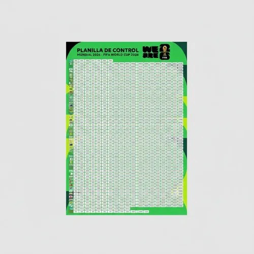 Imprimible Control Album Figuritas Mundial 2026 - 4