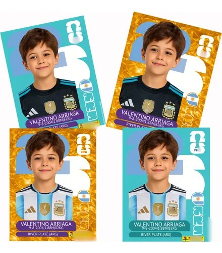 Imprimible Figurita Mundial 2026 Personalizada Con Foto - 2