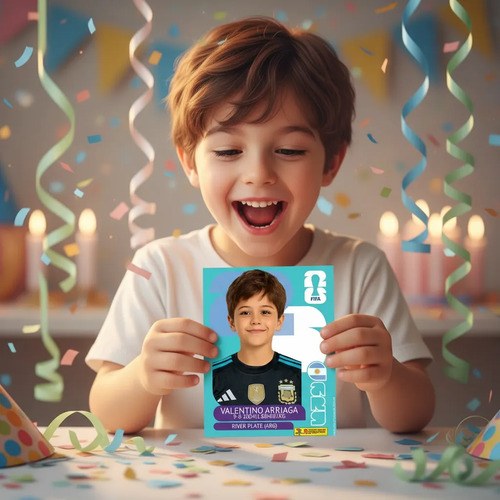 Imprimible Figurita Mundial 2026 Personalizada Con Foto - 4