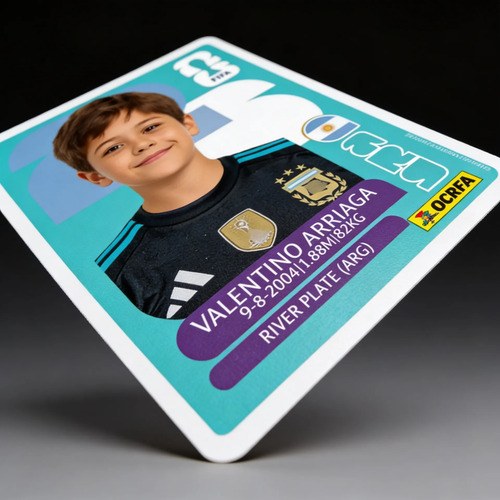 Imprimible Figurita Mundial 2026 Personalizada Con Foto - 5