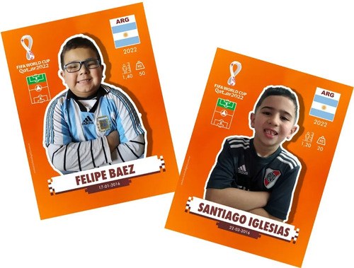 Imprimible Figurita Mundial Qatar2022 Personalizada Con Foto