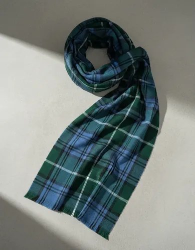 Pashmina Nube Super Abrigadas Y Suaves Azul Verde 18 Único