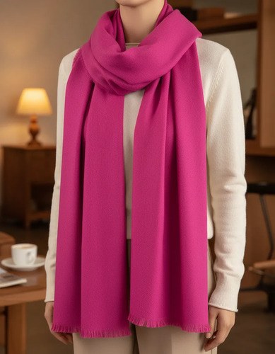 Pashmina Nube Super Abrigadas Y Suaves Fucsia 01 Único